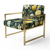 Botanical Bliss Boho Pattern - Upholstered Bohemian Accent Chairs