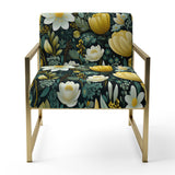 Botanical Bliss Boho Pattern - Upholstered Bohemian Accent Chairs