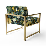 Botanical Bliss Boho Pattern - Upholstered Bohemian Accent Chairs