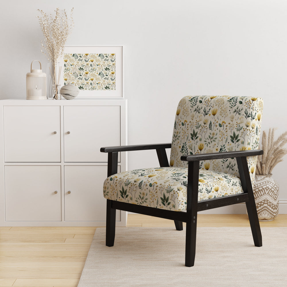 Botanical Neutrals Boho Pattern - Bohemian Arm Chair