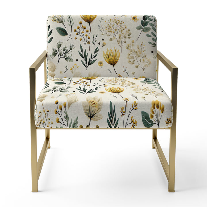 Botanical Neutrals Boho Pattern - Bohemian Arm Chair