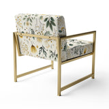 Botanical Neutrals Boho Pattern - Bohemian Arm Chair