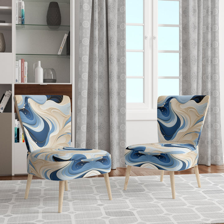 Coastal Minimalism Boho Pattern - Modern Arm Chair