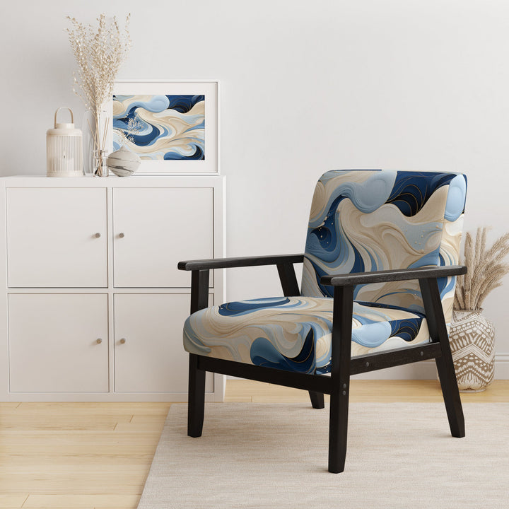 Coastal Minimalism Boho Pattern - Modern Arm Chair