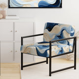 Coastal Minimalism Boho Pattern - Modern Arm Chair