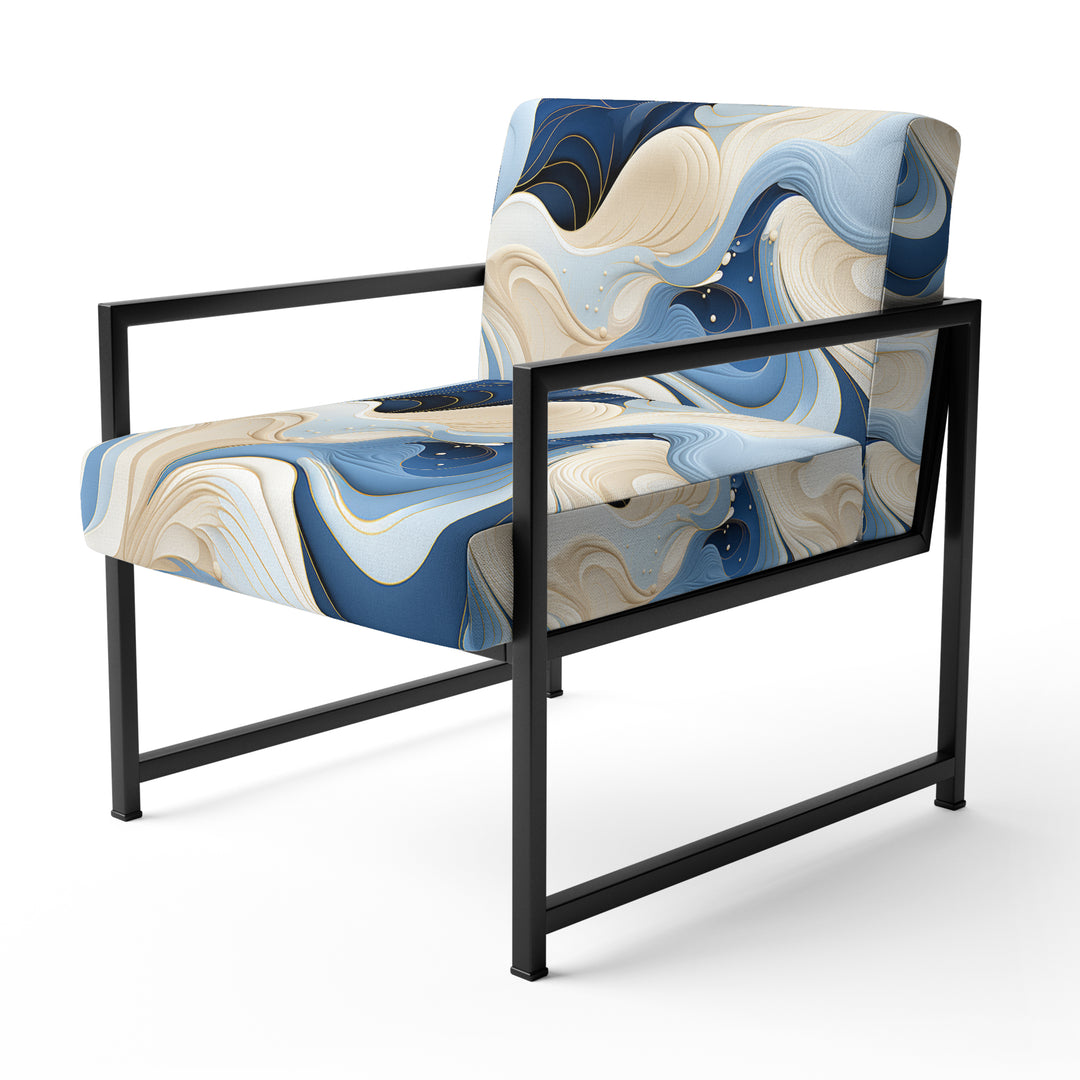 Coastal Minimalism Boho Pattern - Modern Arm Chair