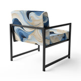 Coastal Minimalism Boho Pattern - Modern Arm Chair