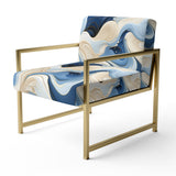 Coastal Minimalism Boho Pattern - Modern Arm Chair