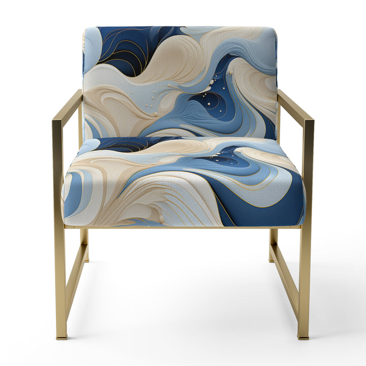Coastal Minimalism Boho Pattern - Modern Arm Chair