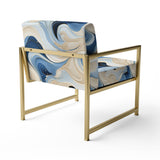 Coastal Minimalism Boho Pattern - Modern Arm Chair