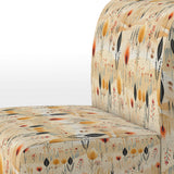 Beige Meadow Flowers Boho Pattern - Cottage Arm Chair