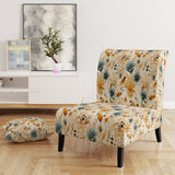 Earthy Elegance Boho Pattern - Upholstered Cottage Accent Chairs