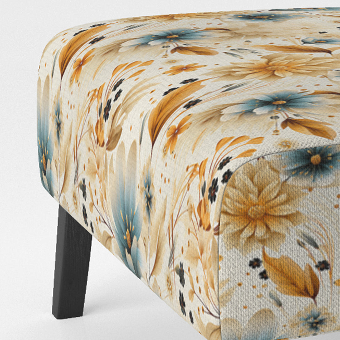 Earthy Elegance Boho Pattern - Upholstered Cottage Accent Chairs