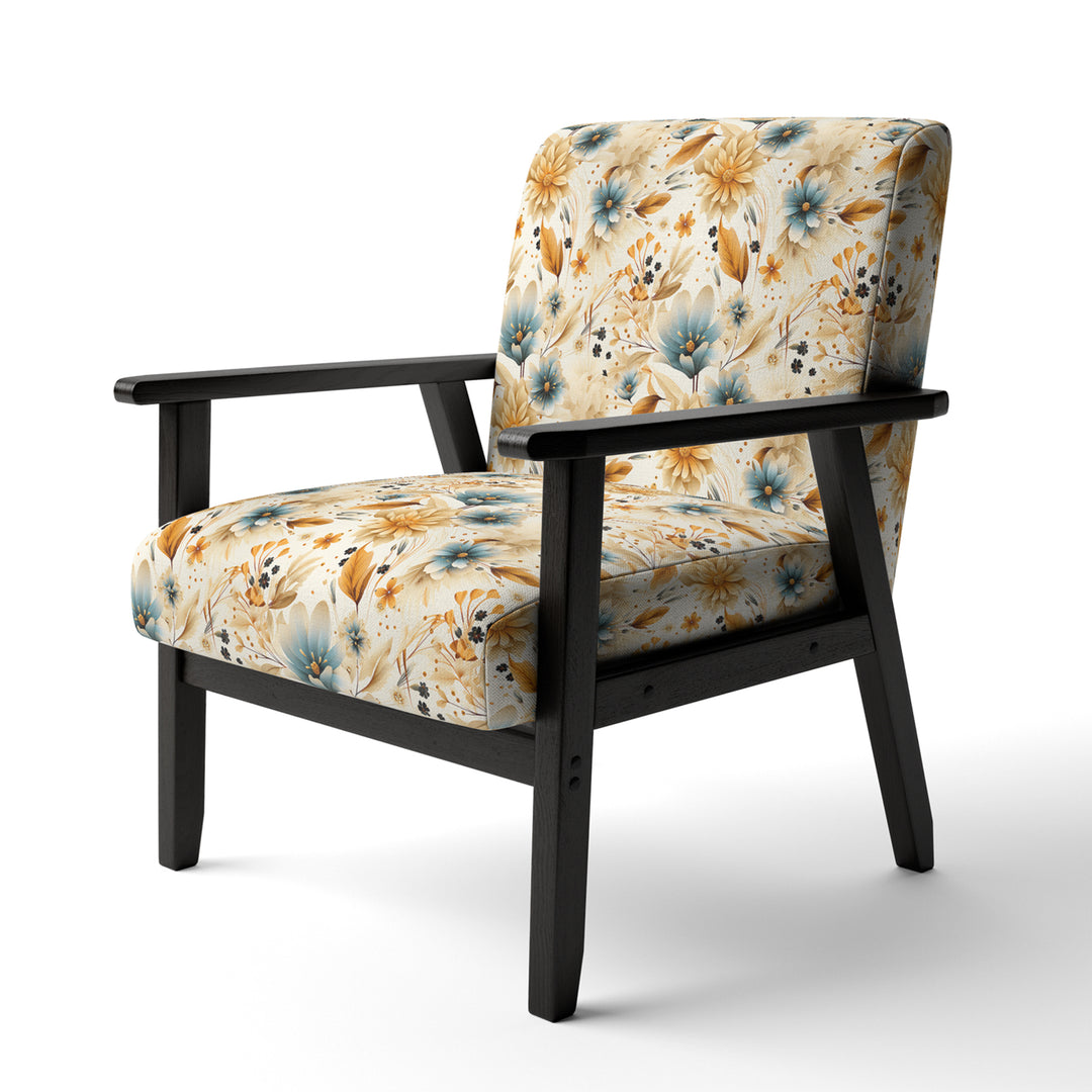 Earthy Elegance Boho Pattern - Upholstered Cottage Accent Chairs