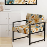 Earthy Elegance Boho Pattern - Upholstered Cottage Accent Chairs
