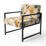 Earthy Elegance Boho Pattern - Upholstered Cottage Accent Chairs
