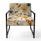 Earthy Elegance Boho Pattern - Upholstered Cottage Accent Chairs