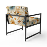 Earthy Elegance Boho Pattern - Upholstered Cottage Accent Chairs
