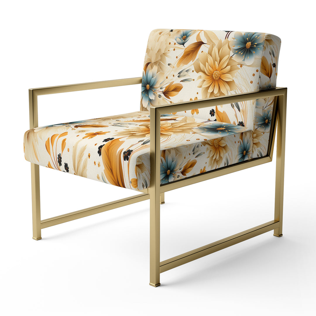 Earthy Elegance Boho Pattern - Upholstered Cottage Accent Chairs