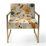 Earthy Elegance Boho Pattern - Upholstered Cottage Accent Chairs