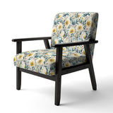 Ethereal Botanicals Peonies Pattern - Cottage Accent Slipper Chair