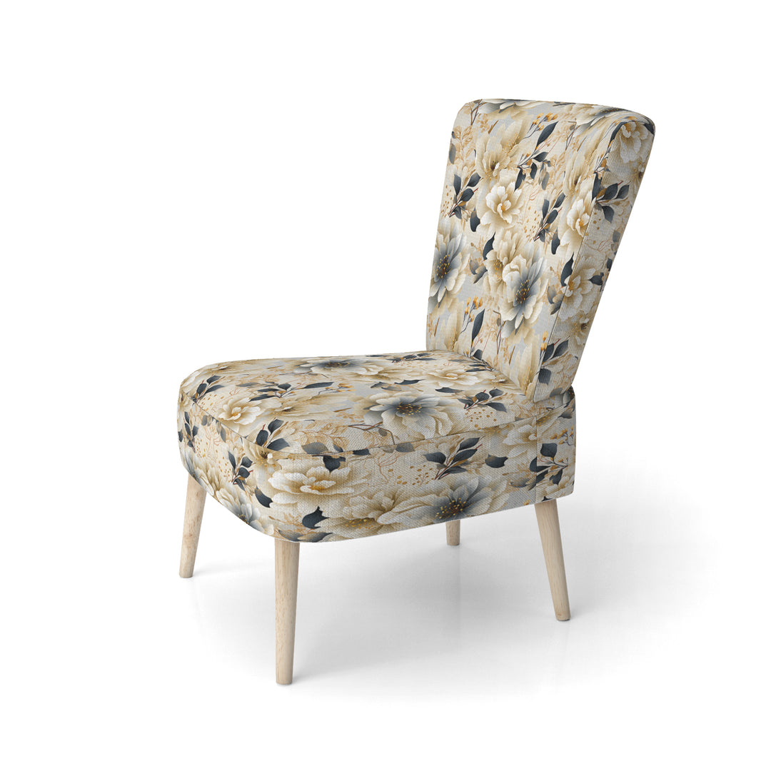 Ethereal Neutrals Boho Pattern - Upholstered Cottage Accent Chairs