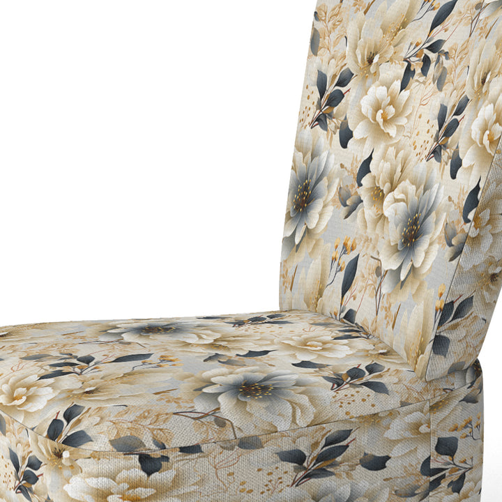 Ethereal Neutrals Boho Pattern - Upholstered Cottage Accent Chairs