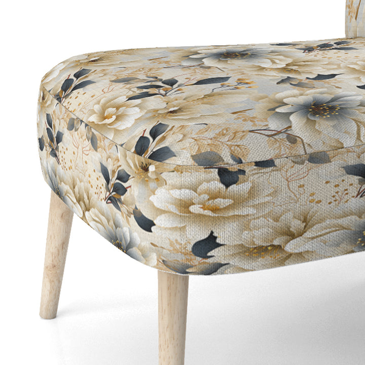 Ethereal Neutrals Boho Pattern - Upholstered Cottage Accent Chairs