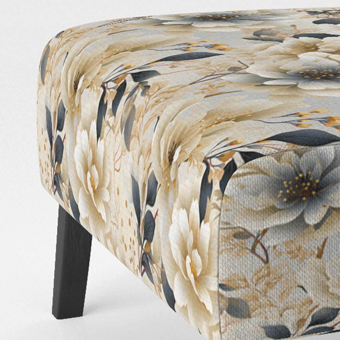 Ethereal Neutrals Boho Pattern - Upholstered Cottage Accent Chairs