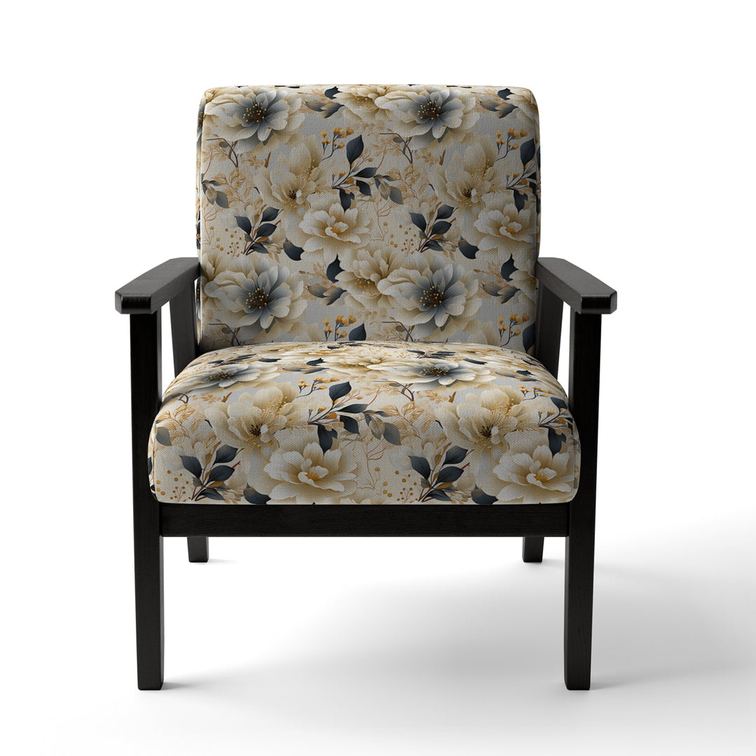 Ethereal Neutrals Boho Pattern - Upholstered Cottage Accent Chairs