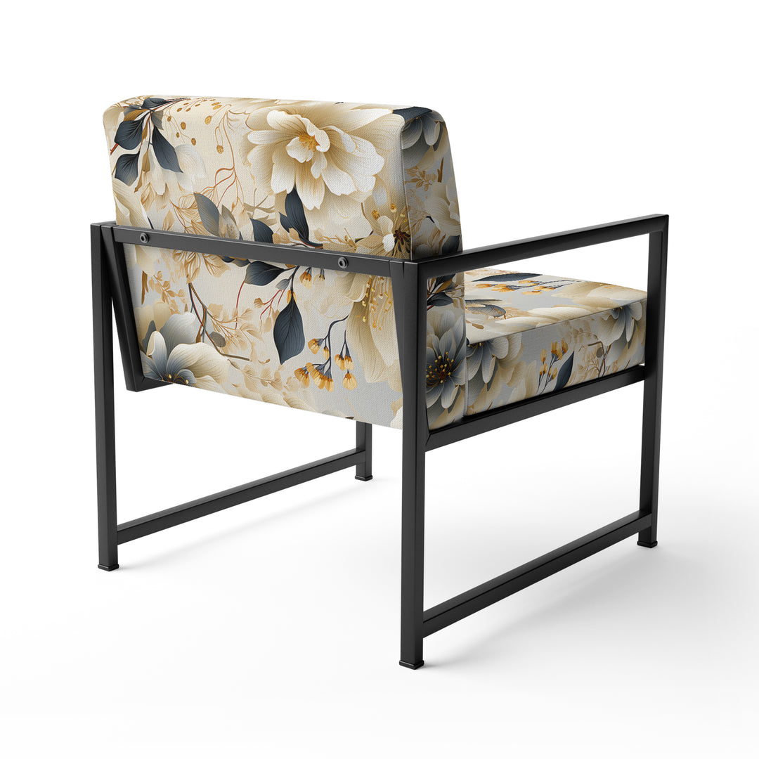 Ethereal Neutrals Boho Pattern - Upholstered Cottage Accent Chairs