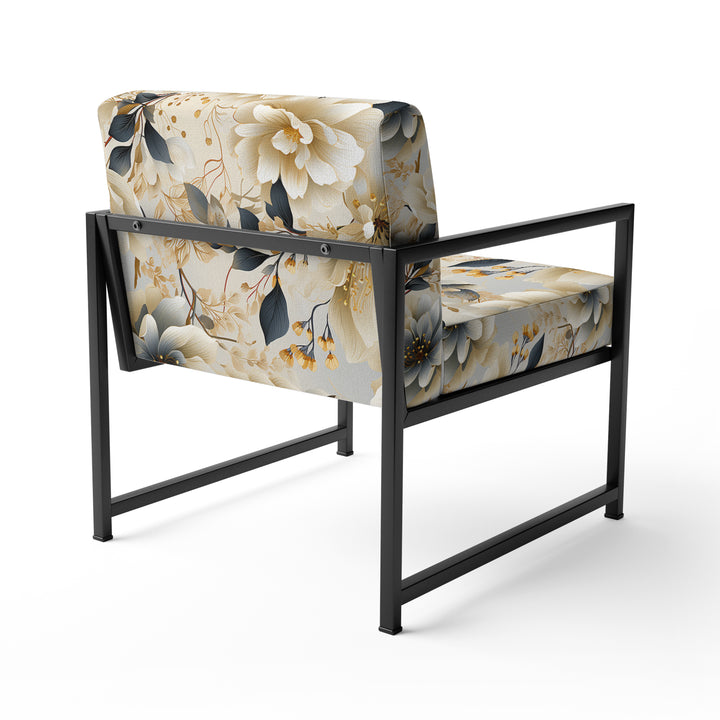 Ethereal Neutrals Boho Pattern - Upholstered Cottage Accent Chairs
