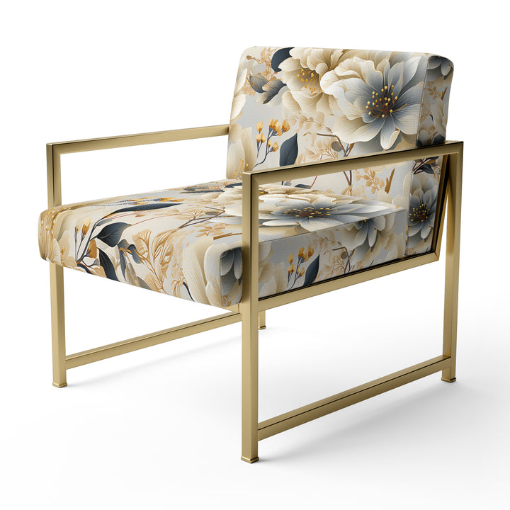 Ethereal Neutrals Boho Pattern - Upholstered Cottage Accent Chairs