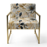 Ethereal Neutrals Boho Pattern - Upholstered Cottage Accent Chairs