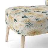 Carnation Mandalas Flowers Boho Pattern - Cottage Accent Slipper Chair