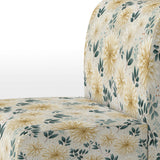 Carnation Mandalas Flowers Boho Pattern - Cottage Accent Slipper Chair