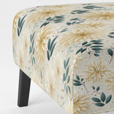 Carnation Mandalas Flowers Boho Pattern - Cottage Accent Slipper Chair