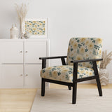 Carnation Mandalas Flowers Boho Pattern - Cottage Accent Slipper Chair