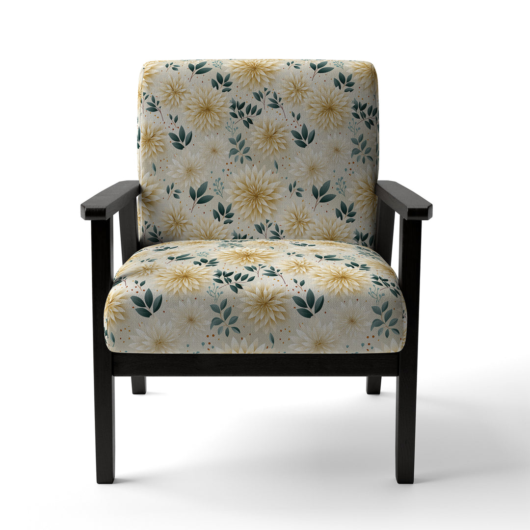 Carnation Mandalas Flowers Boho Pattern - Cottage Accent Slipper Chair