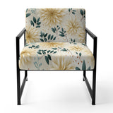 Carnation Mandalas Flowers Boho Pattern - Cottage Accent Slipper Chair