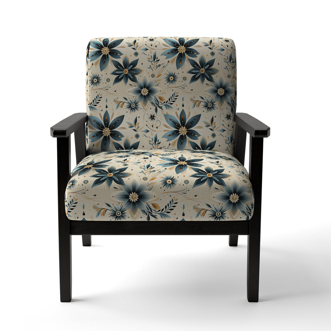 Nomadic Serenity Boho Pattern - Upholstered Modern Accent Chairs