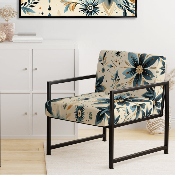 Nomadic Serenity Boho Pattern - Upholstered Modern Accent Chairs