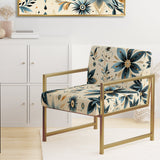 Nomadic Serenity Boho Pattern - Upholstered Modern Accent Chairs