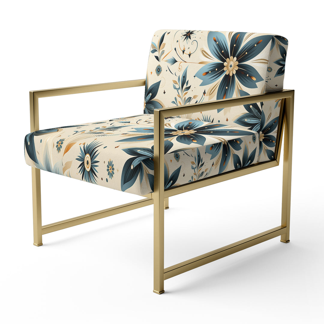 Nomadic Serenity Boho Pattern - Upholstered Modern Accent Chairs