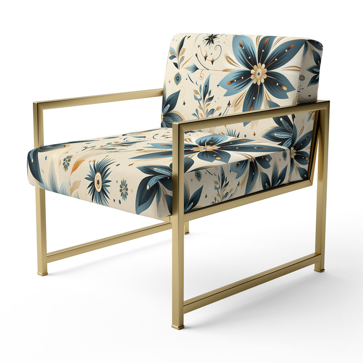 Nomadic Serenity Boho Pattern - Upholstered Modern Accent Chairs