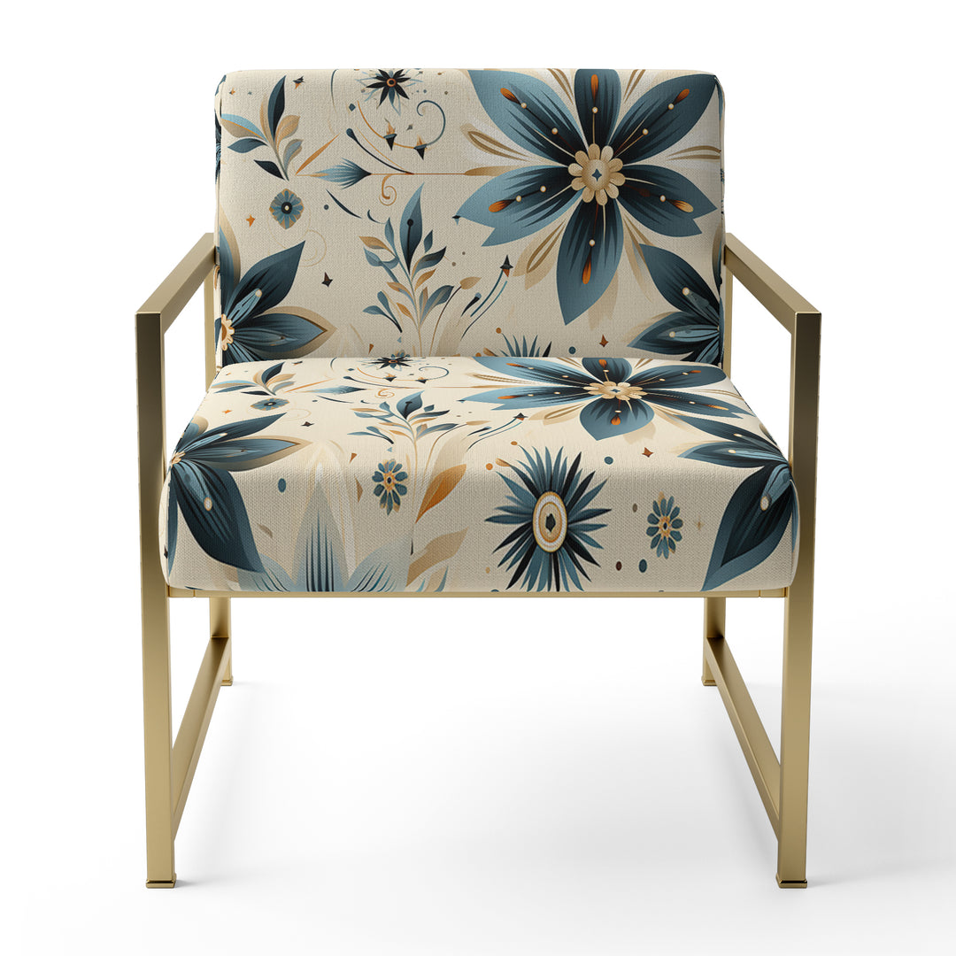 Nomadic Serenity Boho Pattern - Upholstered Modern Accent Chairs