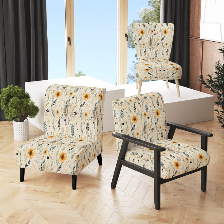 Nomadic Whispers Boho Pattern - Modern Arm Chair