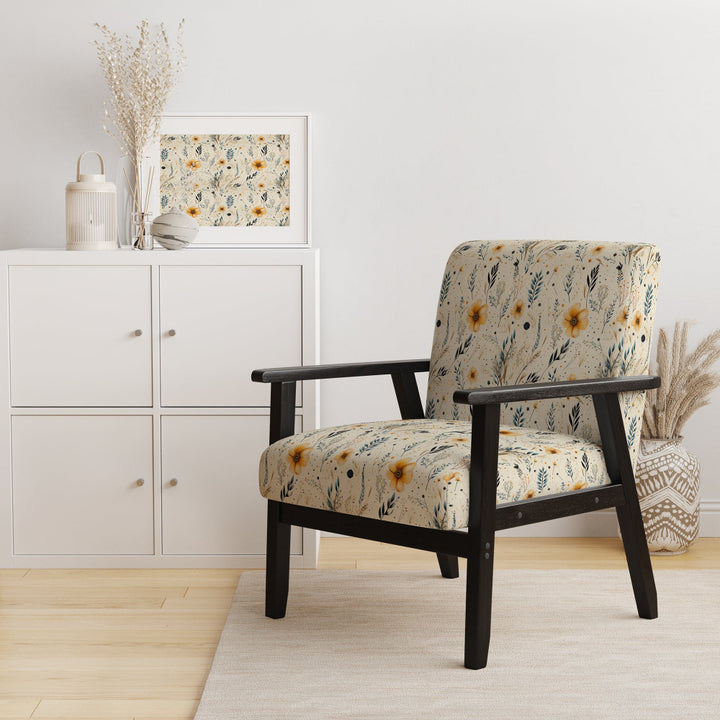 Nomadic Whispers Boho Pattern - Modern Arm Chair