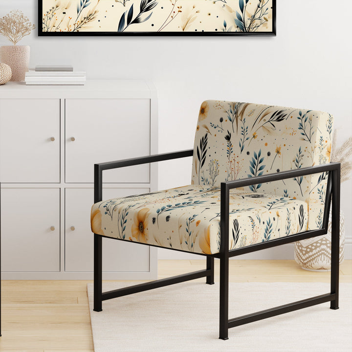 Nomadic Whispers Boho Pattern - Modern Arm Chair
