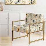 Nomadic Whispers Boho Pattern - Modern Arm Chair